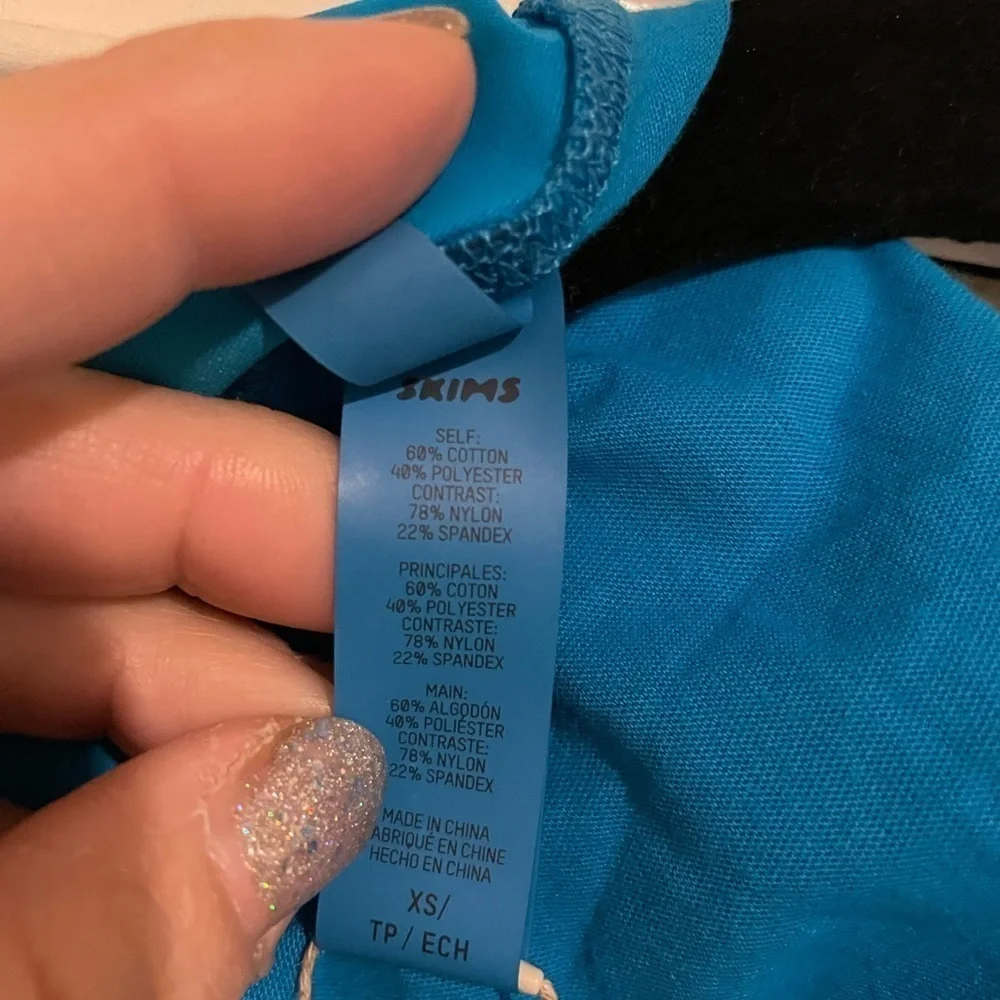 Skims Sorang turquoise cover up